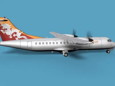 ATR  ATR-42-500 Drukair 3D model