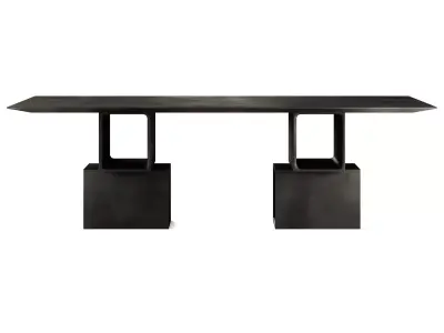 Pulkra Manifesto 2 4 Rectangular Cement Table 3D model