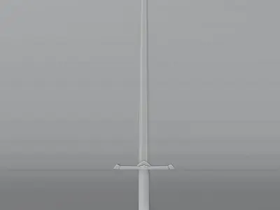 Irish Sword Low-poly 3D model