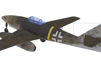 Messerschmitt Me 262 Schwalbe Low-poly 3D model