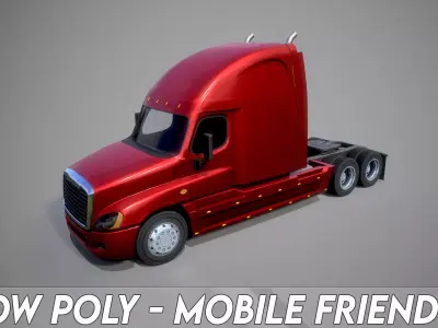 American Truck 1 and upgrades - Mobile Asset Low-poly 3D model