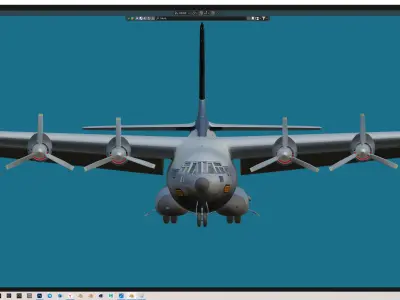 C-133 transport Free 3D model