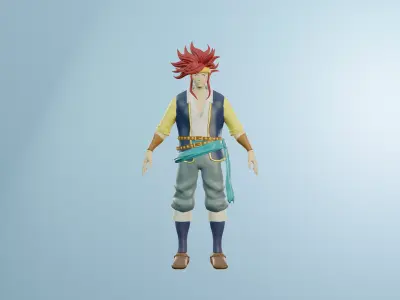 3D Character casual Man 3D model