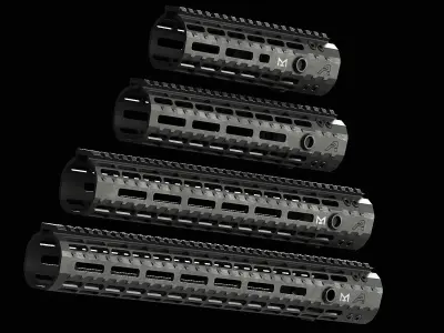 Aero Precision Ar15 Enhanced M-Lok Handguard Gen 2 Low-poly 3D model