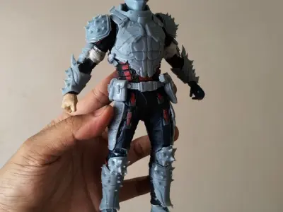 AGENT VENOM HEAD ARMOR AND GUNS 3D model