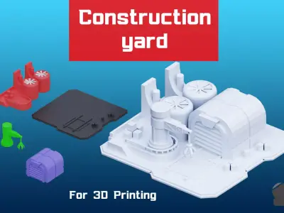 Construction yard Red Alert 2 Free 3D print model