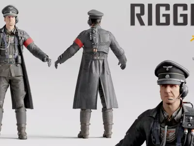 Commander NC Wolfenstein Inspired 3D model