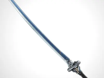 Two Colors Epee - Remake Low-poly 3D model