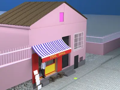 izometric design Free low-poly 3D model