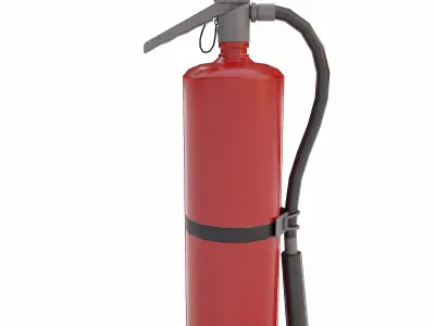 Fire Extinguisher lowpoly 3d model Low-poly 3D model