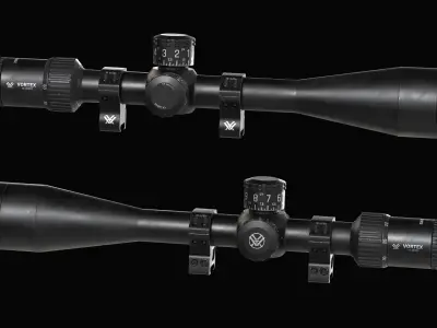 Variable optic rifle scope Vortex GOLDEN EAGLE Low-poly 3D model