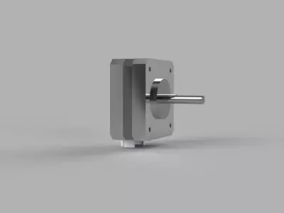 NEMA 17 Stepper Motor 17HS4023 Pancake 20mm High-Precision CAD 3D model