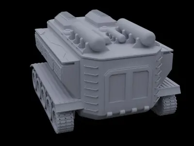 Space Rover Low-poly 3D model
