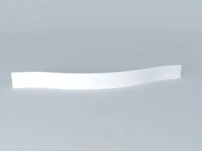 handle curved wall shelf Free 3D model
