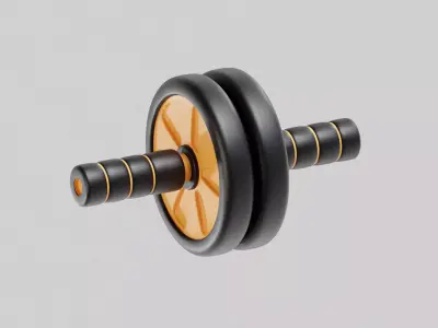 Gymnastic Roller Low-poly 3D model