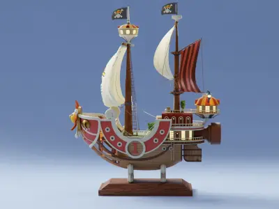 One Piece Thousand Sunny Go Grand Ship 3D model