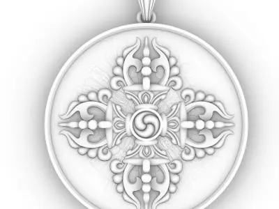 VAJRA - DORJE PENDANT  3D print model
