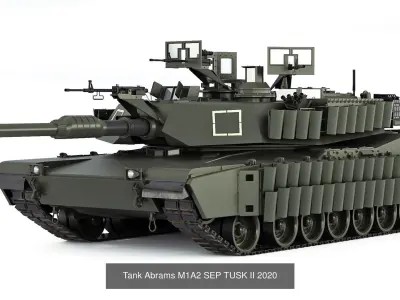 Collection of modern models of main battle tanks 2 3D Model Pack