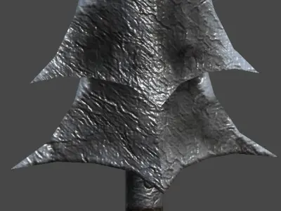 spear1 sword Low-poly 3D model