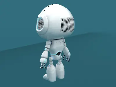 Cartoon Robot 3D model shop