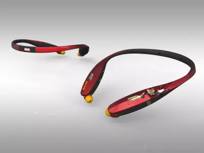 Wireless BLUETOOTH HEADSET MARVEL VERSION 3D print model