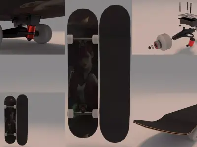 Arcane Vi Skateboard 01 3D model
