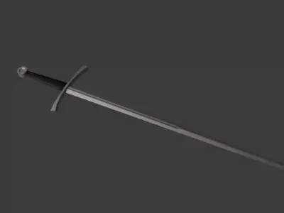Longsword Low-poly 3D model purchase