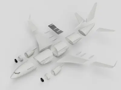 3D printable Boeing 737-700 3D print model