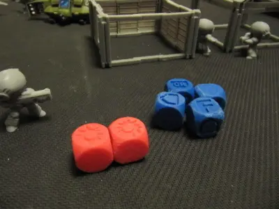 CHIBI-TECH SD - CUSTOM CRIT DICE SET   3D print model
