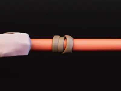 Stylized Stone Hammer Weapon Free low-poly 3D model