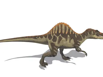 Animated Spinosaurus  Game-Ready Dinosaur Low-poly 3D model