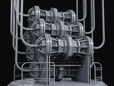 GENERATOR futuristic machine 3D model