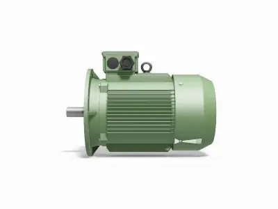 250M B5 4-8 Pole IEC electric motor - 3D CAD model 3D model