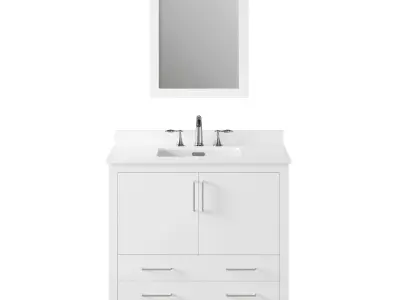 OVE Bellezzo 36 Combo White Vanity 3D model