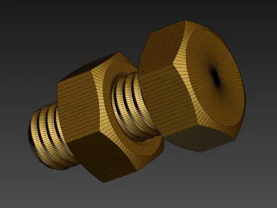 QM Nut Scripted Geometry Plugin 3D model