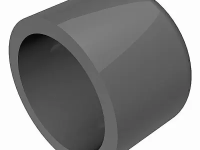 PVC Caps - Metric Socket End Free 3D model