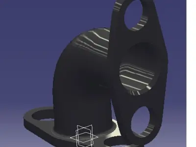 PVC Pipe connector  Free 3D model