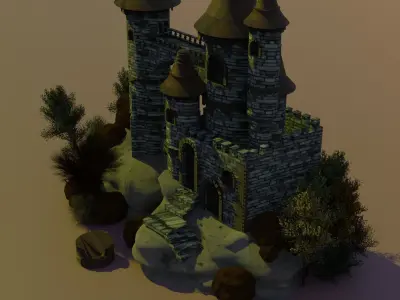 castle 3D model shop