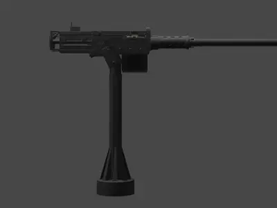 M2 Browning 3D model