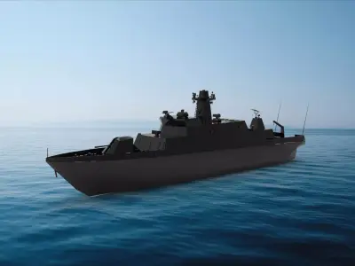 Hamina-class missile boat 3D model