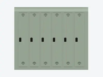 Locker Multi - Plastic - Locka - Classic Extra Low-poly 3D model