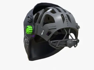 Welding Helmet Low-poly 3D model get