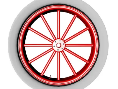 Spoke wheel 1910 3D model