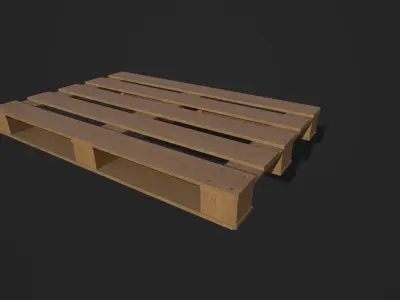 Pallet wooden Low-poly 3D model buy