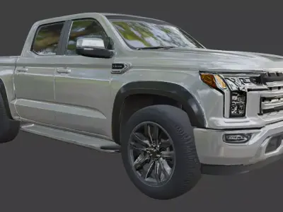 Pickup Truck 3D Model 3D model purchase