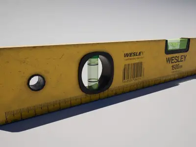 Spirit Level  Low-poly 3D model