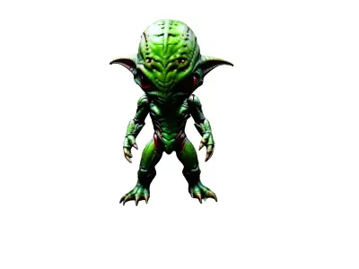 Mini Alien 3D Model - Extraterrestrial Visitor 3D model