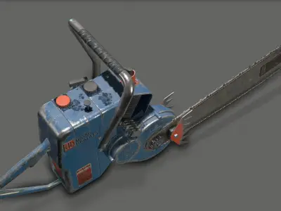 Chainsaw David Bradley Low-poly 3D model