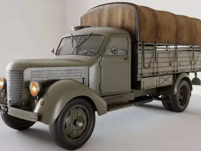 Praga Military Truck Randal PBR 3D model