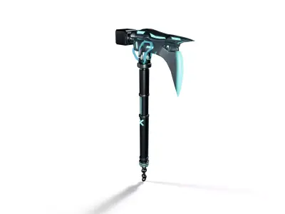 Futuristic Axe - Tobiguchi Low-poly 3D model